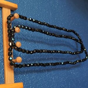Antique glass bead necklace